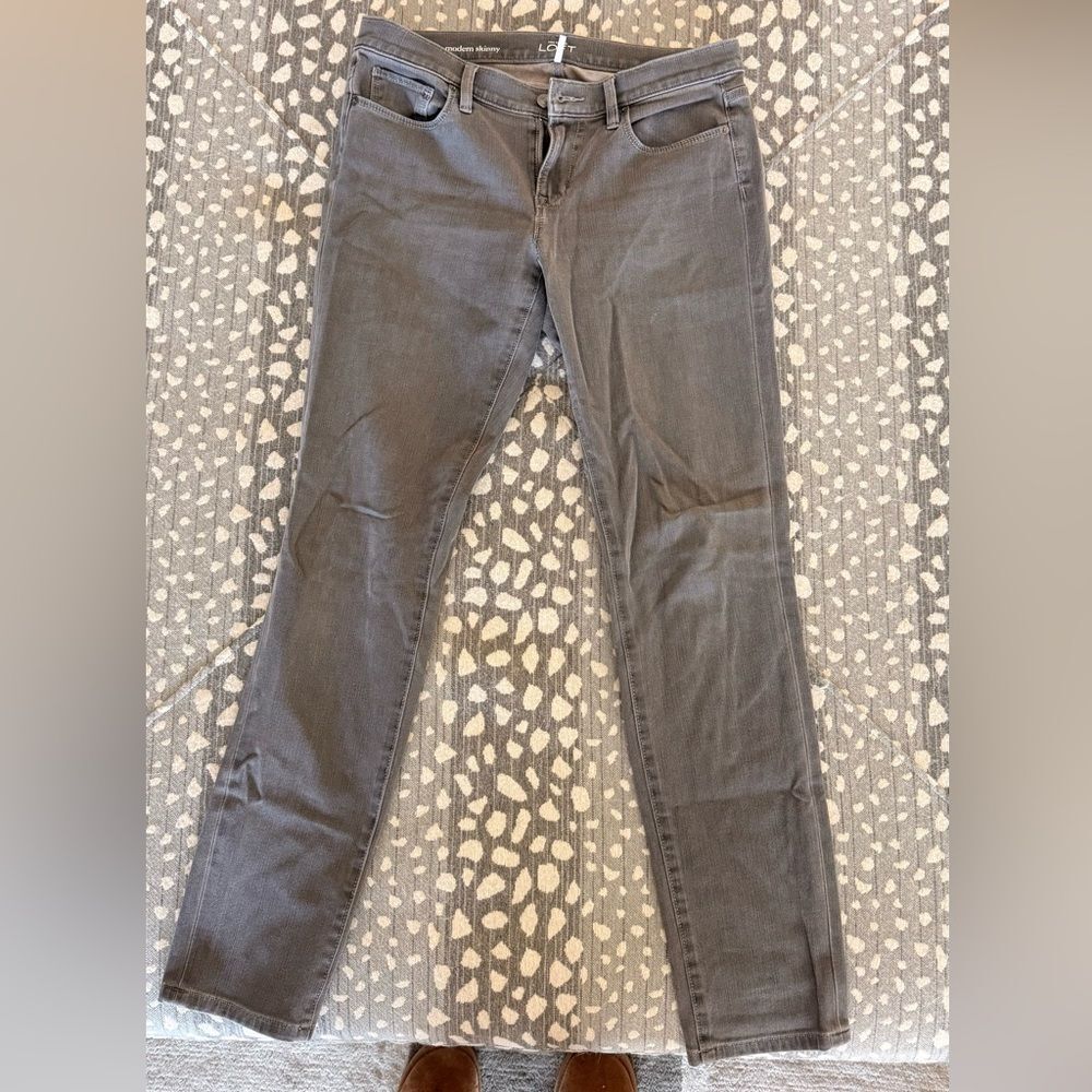 LOFT Women's Skinny Jeans in Charcoal